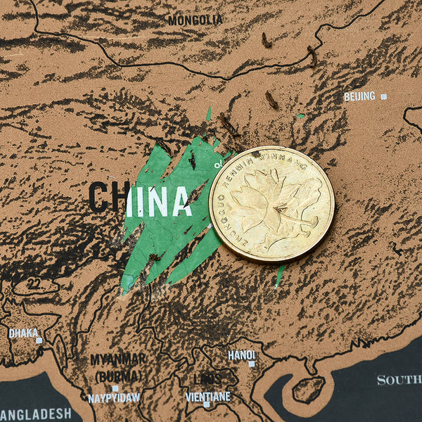 Scratch-Off World Map (Travel Edition)