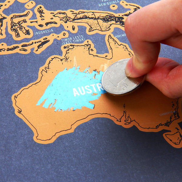 Scratch-Off World Map (Travel Edition)