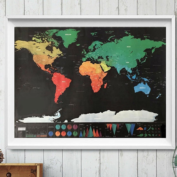 Scratch-Off World Map (Travel Edition)