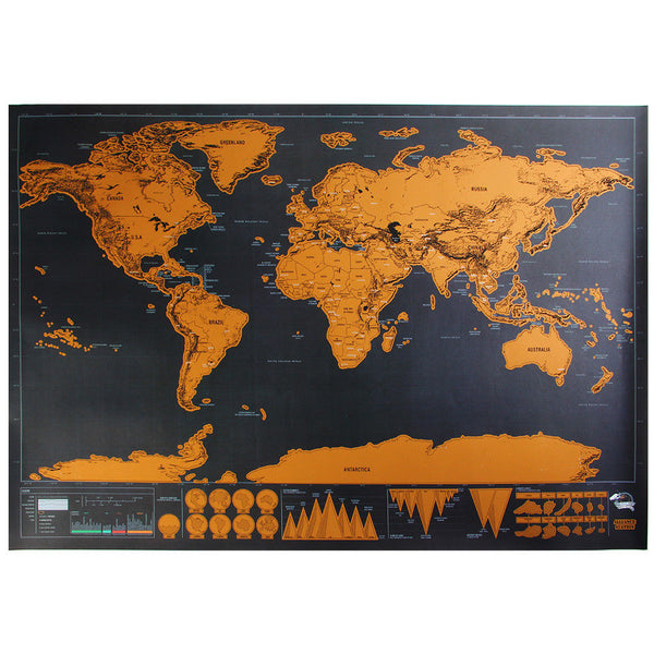Scratch-Off World Map (Travel Edition)